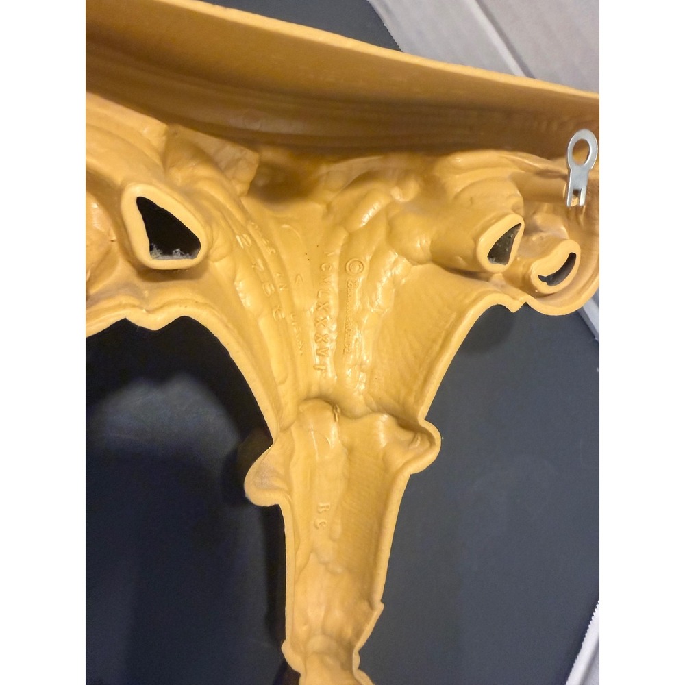 VTG Burwood Gold Ornate Wall Corbel Shelves Pair Syroco Style Hollywood Regency - Picture 9 of 15